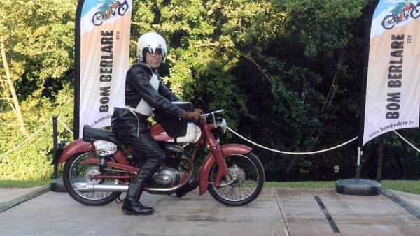 Preparing for a ride out together with brother Jan during summer 2004